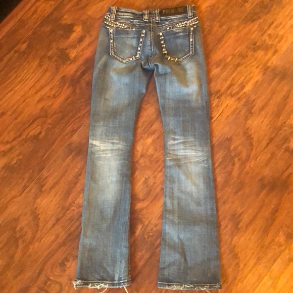 Custom Made  Premiere Denim Distressed Jeans - Picture 7 of 8